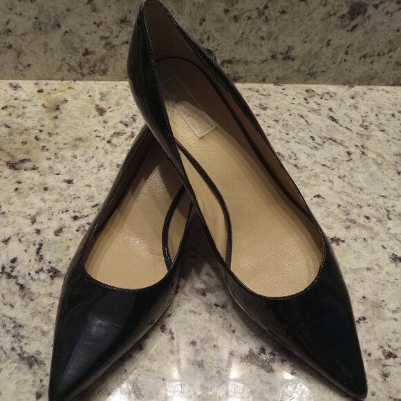 MICHAEL KORS-Black Patent Leather Pointed Kitten Heel-Size 10M - Picture 13 of 13